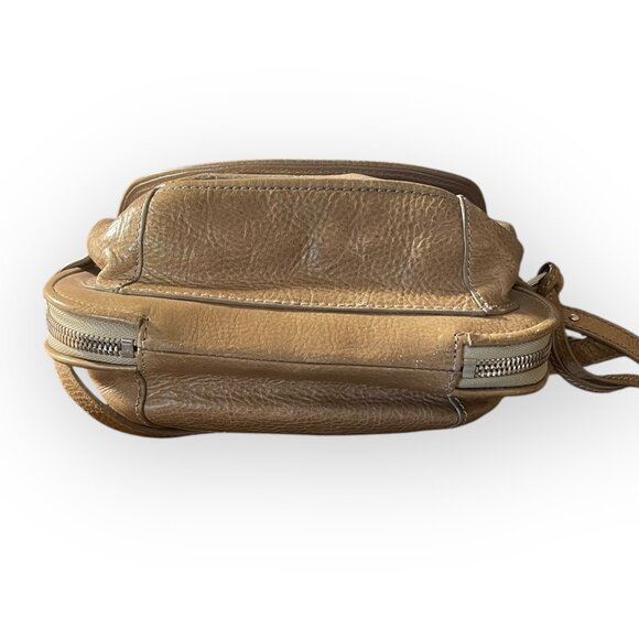 Joy Gryson Juliana Tan Leather Crossbody Bag - Picture 7 of 13